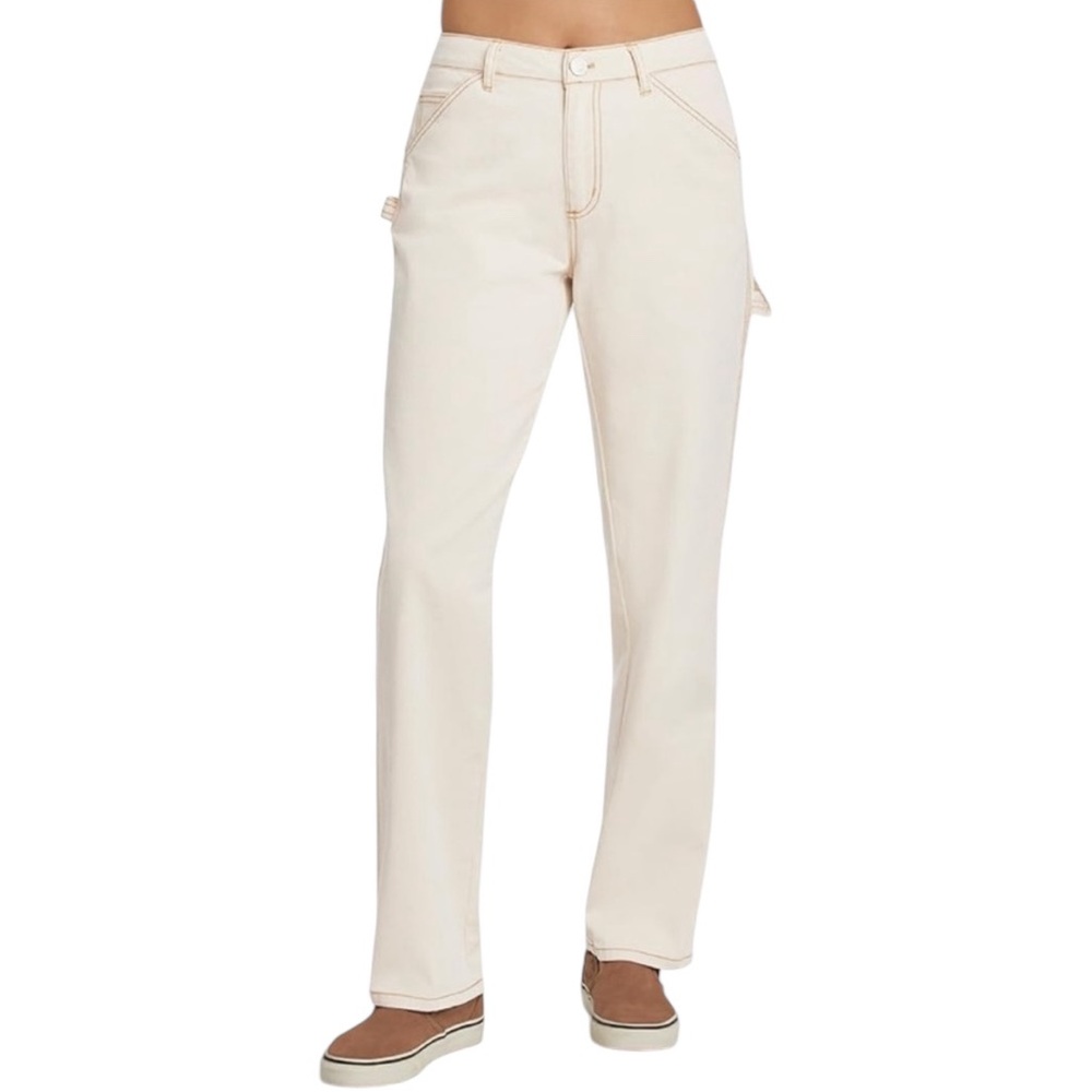 NWT Dickie’s Juniors Carpenter High Rise Relaxed Pant Natural Twill (Size 15/32)